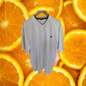 Retro White Starter Jersey With‎ Black Embroidered Starter Logo